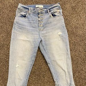 Abercrombie & Fitch Curve Love Super Skinny High Rise Ankle Jeans, Size 29/8r